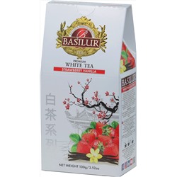 BASILUR. White Tea. Клубника-Ваниль 100 гр. карт.упаковка