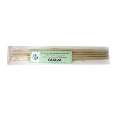 GUAVA Ramakrishna's Natural Handmade Incense Sticks (ГУАВА натуральные благовония ручной работы, Рамакришна), 20 г.