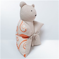 Декоративная подушка "Мишка", оранжевый  (DP.М-5)