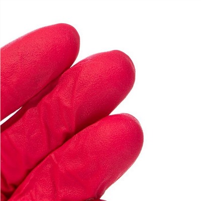 NitriMax Перчатки нитриловые смотровые одноразовые неопудренные, размер M, красный, 50 пар (100 штук)