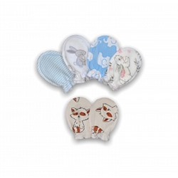 Царапки для новорожденных Ткань- Интерлок (100% хлопок)