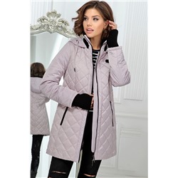 Розовато-серая куртка на молнии 23334