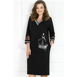 Чёрное женское платье с карманами 5208 ЧЕРНЫЙ