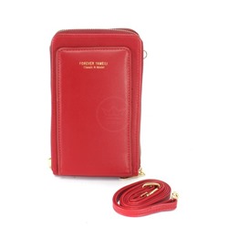 Сумка женская искусственная кожа YM-S-2065  (для телефона),  3отд,  плеч/ремень,  красный 250411