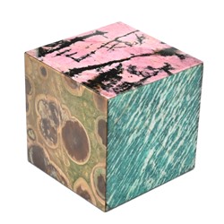 Куб из шесть минералов 52*52*52мм