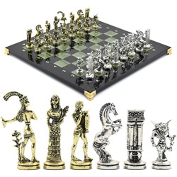 Шахматы подарочные с металлическими фигурами "Минотавр", 350*350мм