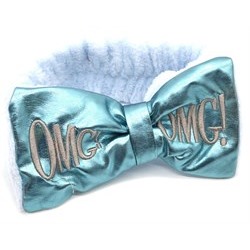 Косметическая повязка OMG (металлик голубая)