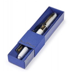 Ручка шариковая 0.5 мм "MONACO" синяя в футляре (белый корпус, синяя коробка) 20-0125/026 Bruno Visconti