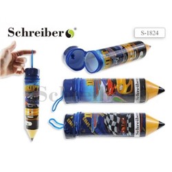 Пенал-карандаш 50х260 мм пластиковый S 1824 МАШИНКИ Schreiber