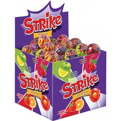 Карамель Strike чупи с жевательной конфетой 11г (заказ по 5шт)
