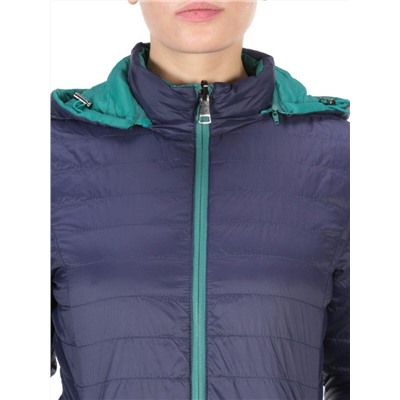 9313 TURQUOISE/BLUE Куртка демисезонная двухсторонняя женская RIKA (100 гр. синтепон) размер 42 российский