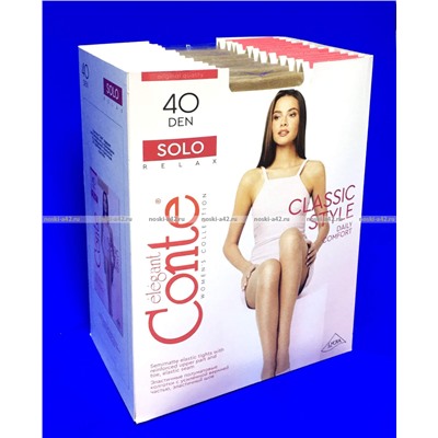 Капроновые колготки женские Conte SOLO 40 bronz XXL