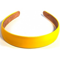 Ободок-кожаный PY0205 желтый