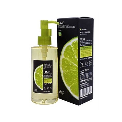 Гидрофильное масло для глубокого очищения лица лайм Eco Branch Facial Deep Cleansing Oil Lime, 200 мл