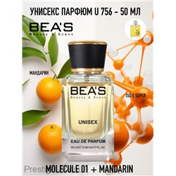 Парфюм Beas 50 ml U 756 Escentric Molecules Molecule 01 + Mandarin unisex