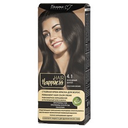 HAIR Happiness Стойкая крем-краска для волос  тон № 4.1 Холодный шатен
