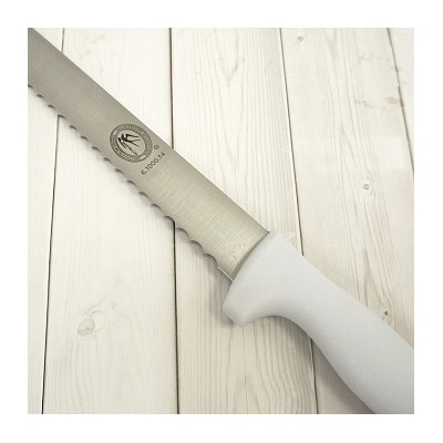 Нож для бисквита 35 см, пластиковая ручка, широкие зубчики