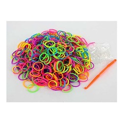 Набор резинок для плетения браслетов пакет 600 шт. Разноцветные SH 297024
