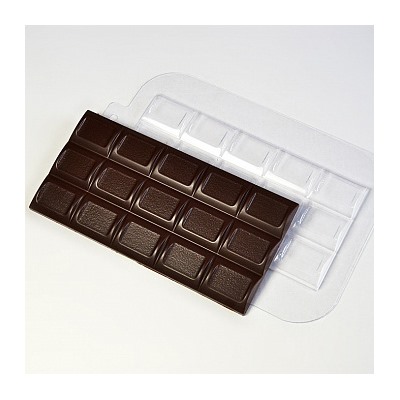 Форма для шоколада "Плитка Полукруг", пластик