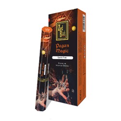 PAGAN MAGIC Premium Incense Sticks, Zed Black (ЯЗЫЧЕСКАЯ МАГИЯ премиум благовония палочки, Зед Блэк), уп. 20 палочек.