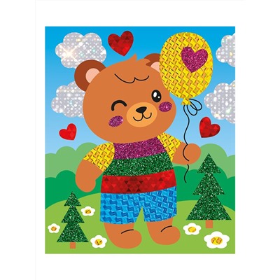 Аппликация из фольги «Медвежонок» (6 цветов, конверт)
