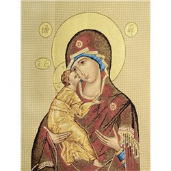 Икона Владимирская - гобеленовая картина
