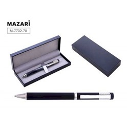 Ручка шариковая металлическая поворотная "FORTIS S" 0.7мм синяя в футляре M-7702-70 Mazari