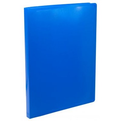 Папка с боковым зажимом пластиковая -ECB04CBLUE 0.5мм синяя (1496687) BURO