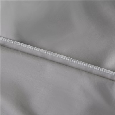 Комплект постельного белья Однотонный Сатин Премиум широкий кант OCPK028