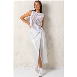 Белая длинная юбка