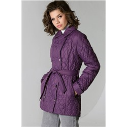 Фиолетовая куртка с поясом 22330