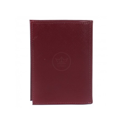 Обложка для авто+паспорт Premier-О-78 натуральная кожа бордо сафьян (582)  206194