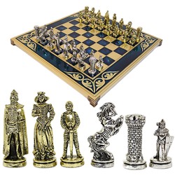 Шахматы с металлическими фигурами "Мария Стюарт" 385*385мм.