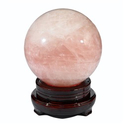 Шар из розового кварца мадагаскарского 155мм, 5294г