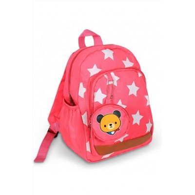Модный рюкзак Звезды с кошелечком розовый