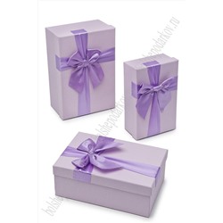 Коробки прямоугольные 3 в 1, 23*16*9,8 см (SF-7155) фиолетовый