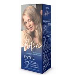 LOVE Крем-краска д/волос 9/76 грозовой закат (блондин сатиновый) Estel