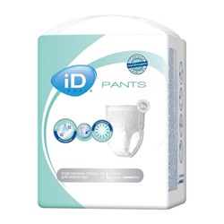 ID Подгузники-трусы для взрослых Pants Basic L 10шт. 100-135см