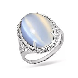 Кольцо из серебра лунный камень, КП9