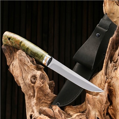 Нож охотничий "Барракуда" сталь - 95х18, рукоять - стабилизированная корельская береза