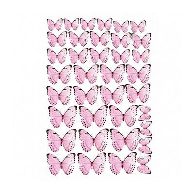 Бабочки №1, картинка на вафельной бумаге 20*30 см