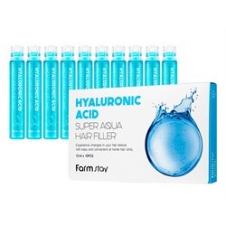 Филлер для волос Farmstay Hyaluronic Acid Super Aqua Hair Filler 10шт*13 ml с гиалуроном