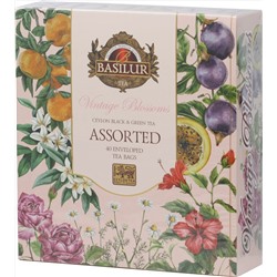 BASILUR. Ассорти Vintage Blossoms I карт.упаковка, 40 пак.