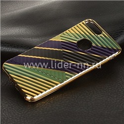 Задняя панель для iPhone7 Plus/8 Plus Силикон (15027ch) золото/зеленый