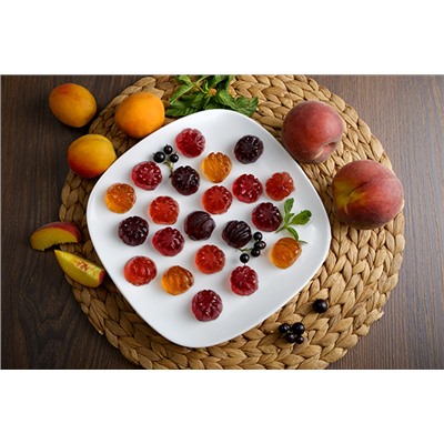 Мармелад желейно-фруктовый "Ягодка ассорти", 0.5 (на развес)