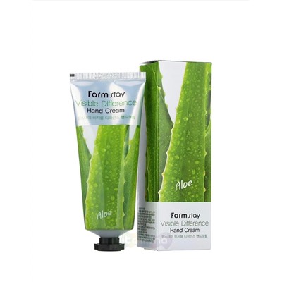 Крем для рук с алоэ - FARM STAY Visible Difference Hand Cream Aloe