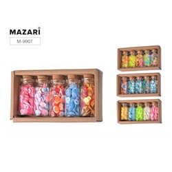 Набор пайеток декоративных № 2, 5 цветов x 7 г, стеклянная колба M-9907 Mazari