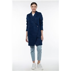12-0216 Пальто облегченное Жаккард темно-синий