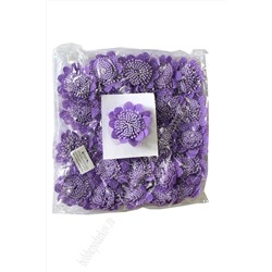Головки цветов "Хризантема", 6,5 см (25 шт)  фиолетовая