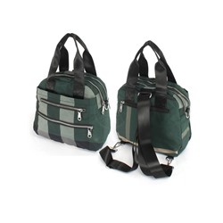Рюкзак жен текстиль BoBo-5617-3,   (сумка-change)  2отд,  4внеш,  1внут/карм,  зеленый 248597